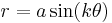 r=a \sin (k\theta)\,