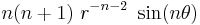  n(n%2B1)~r^{-n-2}~\sin(n\theta) \,