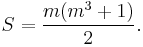 S = \frac{m(m^3%2B1)}{2}.