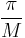 \frac{\pi}{M}