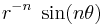  r^{-n}~\sin(n\theta) \,