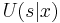 \textstyle U(s|x)