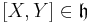 [X,Y] \in \mathfrak{h}