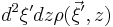   d^2\xi^{\prime}  dz\rho(\vec{\xi}^{\prime},z) 