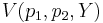 V(p_{1},p_{2},Y)