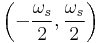 \left( - \frac{\omega_s}{2}, \frac{\omega_s}{2} \right)