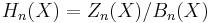 H_{n}(X) = Z_n(X) / B_n(X)