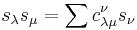 s_\lambda s_\mu =\sum c_{\lambda\mu}^\nu s_\nu