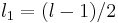 l_1 = (l-1)/2