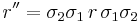 r^{\prime\prime} = \sigma_2 \sigma_1 \, r \, \sigma_1 \sigma_2 