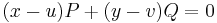 (x-u)P%2B(y-v)Q = 0