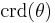 \operatorname{crd}(\theta)