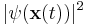 |\psi(\mathbf{x}(t))|^2