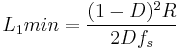 L_1min=\frac{(1-D)^2R}{2Df_s}