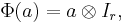 \Phi (a) = a \otimes I_r,