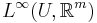 L^\infty (U,\mathbb{R}^m)