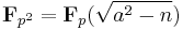 \mathbf{F}_{p^2} = \mathbf{F}_p(\sqrt{a^2-n})