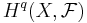 H^q(X,\mathcal F)