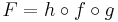  F = h \circ f \circ g 