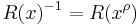 R(x)^{-1} = R(x^{\rho})