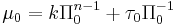 \mu_0=k\Pi_0^{n-1}%2B\tau_0\Pi_0^{-1}