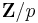 \mathbf{Z}/p