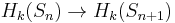 H_k(S_n) \to H_k(S_{n%2B1})