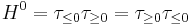 H^0 = \tau_{\leq 0} \tau_{\geq 0} = \tau_{\geq 0} \tau_{\leq 0}