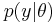 p(y|\theta)\,