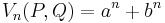  V_n(P,Q) = a^n %2B b^n \, 