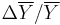 \Delta \overline{Y}/\overline{Y}