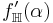 f_\mathbb{H}^\prime(\alpha)