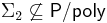 \Sigma_2 \not \subseteq \mathsf{P/poly}