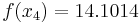 f(x_4)=14.1014