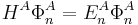  \quad H^A \Phi_n^A = E_n^A\Phi_n^A\quad