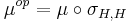 \mu^{op} = \mu \circ \sigma_{H,H}