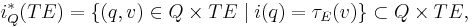 i^{\ast}_{Q}(TE) = \{(q,v) \in Q \times TE \mid i(q) = \tau_{E}(v)\}\subset Q\times TE,\,