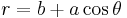 r = b %2B a \cos \theta