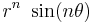  r^n~\sin(n\theta) \,