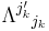 \Lambda^{j_k'}{}_{j_k} \!