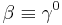 \beta \equiv \gamma^{0}