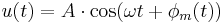 
u(t) = A\cdot \cos(\omega t %2B \phi_m(t))\,
