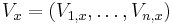 V_x = (V_{1,x},\dots,V_{n,x})