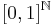 \lbrack 0,1\rbrack ^\mathbb{N}