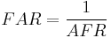 FAR = \frac{1}{AFR}