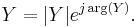  Y = |Y|e^{j\arg(Y)}.  