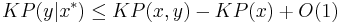  KP(y|x^{\ast}) \leq KP(x,y) - KP(x) %2B O(1)