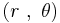  ( r\ ,\ \theta)