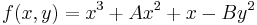 f(x,y)=x^3%2BAx^2%2Bx-By^2