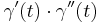 \gamma'(t) \cdot \gamma''(t)